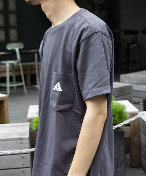 GEVACO(ゲバコ)の「【GEVACO/ゲバコ】オープンエンド度詰め天竺 半袖ポケット付きTシャツ(Tシャツ/カットソー・メンズ・チャコールグレー/ベージュ/オフホワイト/ピンク/ブラック系その他3/ブルー系その他3/ベージュ系その他3・S/M/L)」の19枚目の写真