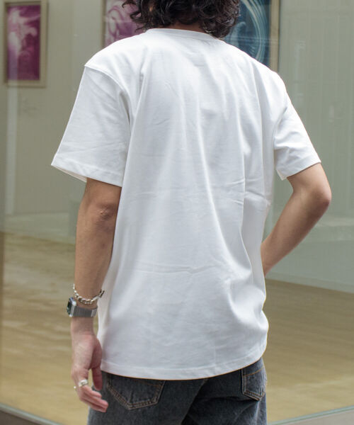 GEVACO(ゲバコ)の「【GEVACO/ゲバコ】オープンエンド度詰め天竺 半袖ポケット付きTシャツ(Tシャツ/カットソー・メンズ・チャコールグレー/ベージュ/オフホワイト/ピンク/ブラック系その他3/ブルー系その他3/ベージュ系その他3・S/M/L)」の22枚目の写真