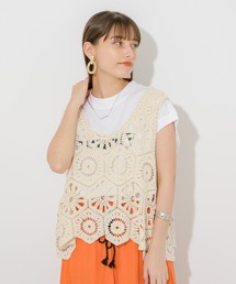 Paradise Picnic | クロシェ編みタンクトップ(ベスト)