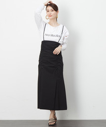 ドローストリングキャミワンピース