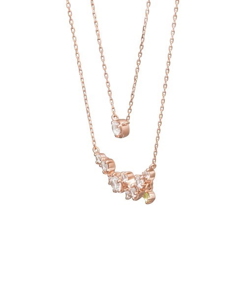 8月誕生石 4°C ヨンドシー ネックレス シルバー ネックレス 2本セット 8月誕生石】シルバー ネックレス 2本セット（ネックレス）｜4