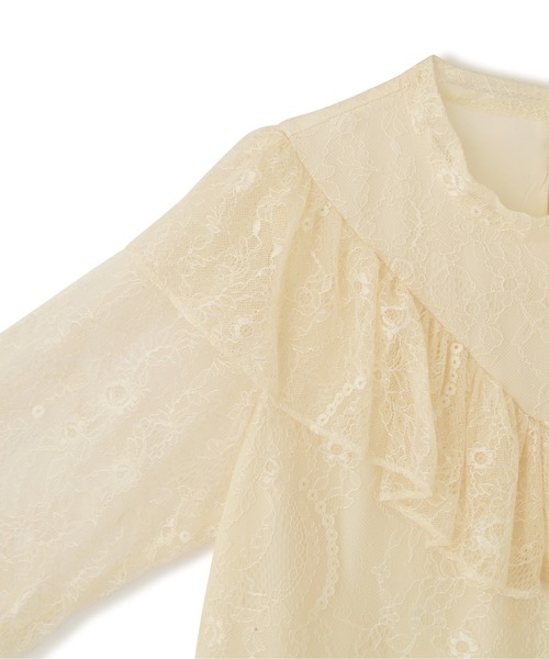 PROPORTION BODY DRESSING（プロポーションボディドレッシング）の「ギャザーフリルレースブラウス / 1212210901（シャツ/ブラウス・レディース・ブラウン系その他/ホワイト系その他/ブルー・FREE）」の15枚目の写真