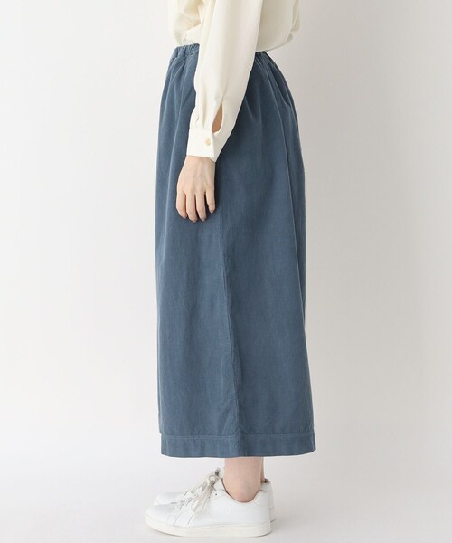 LAURA ASHLEY(ローラアシュレイ)の「細コールクロップドワイドパンツ(その他パンツ・レディース・グレー/ブルー・38)」の4枚目の写真