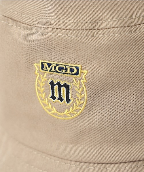 MAHAGRID（マハグリッド）の「『mahagrid/マハグリッド』CREST BUCKET HAT/クレストデザイン バケットハット（ハット・レディース・ベージュ/ブラック・FREE）」の7枚目の写真
