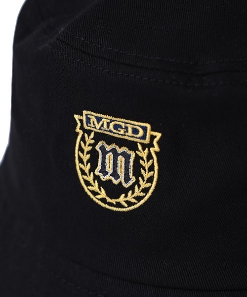 MAHAGRID（マハグリッド）の「『mahagrid/マハグリッド』CREST BUCKET HAT/クレストデザイン バケットハット（ハット・レディース・ベージュ/ブラック・FREE）」の8枚目の写真