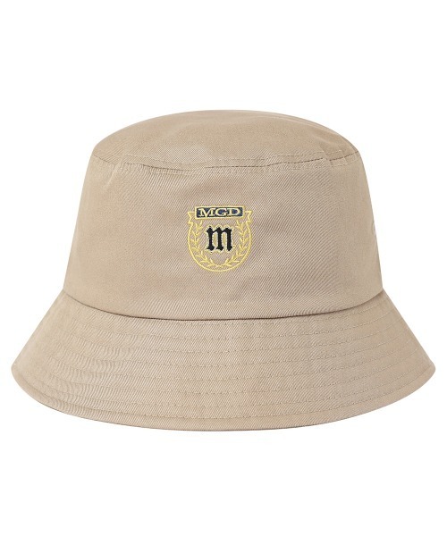 MAHAGRID（マハグリッド）の「『mahagrid/マハグリッド』CREST BUCKET HAT/クレストデザイン バケットハット（ハット・レディース・ベージュ/ブラック・FREE）」の6枚目の写真