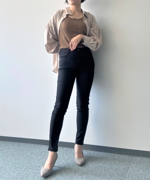 toucher du brise（トゥシェドブリーズ）の「【美脚が止まらない！】ストレッチスキニーパンツ（その他パンツ・レディース・ブラック/ベージュ/グレー/カーキ・61/64/67）」の21枚目の写真