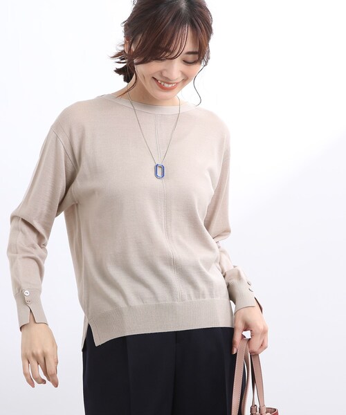 Reflect（リフレクト）の「◇【洗える】ウールシルクカシミヤニット  