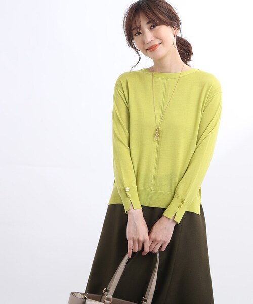 Reflect（リフレクト）の「◇【洗える】ウールシルクカシミヤニット