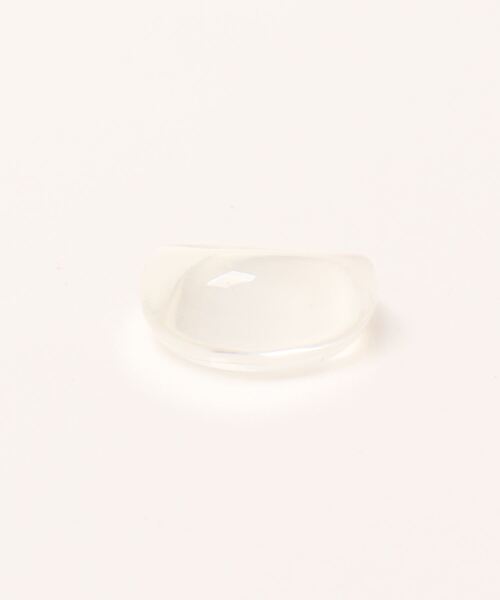 IAMUSE(アイアミューズ)の「クリアリング S0793【IAMUSE】(リング・レディース・クリア/クリアブラウン・FREE)」の12枚目の写真