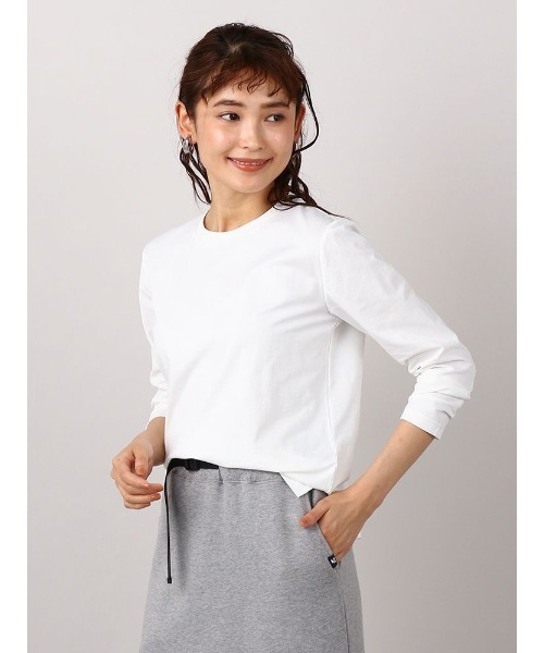 Perfect Suit FActory（パーフェクトスーツファクトリー）の「【SPALDING】ラウンドネックプルオーバー　グリーン/ホワイト（シャツ/ブラウス・レディース・グリーン/ホワイト・L/S/M）」の2枚目の写真