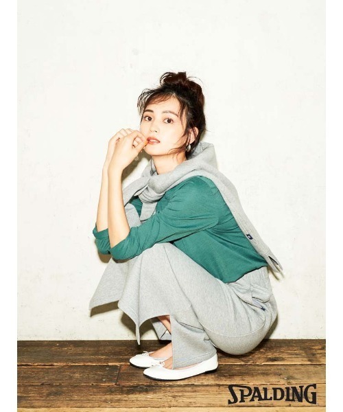 Perfect Suit FActory（パーフェクトスーツファクトリー）の「【SPALDING】ラウンドネックプルオーバー　グリーン/ホワイト（シャツ/ブラウス・レディース・グリーン/ホワイト・L/S/M）」の3枚目の写真
