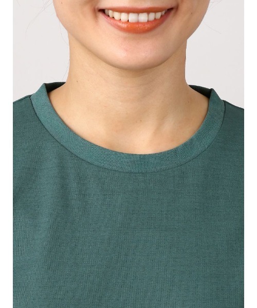 Perfect Suit FActory（パーフェクトスーツファクトリー）の「【SPALDING】ラウンドネックプルオーバー　グリーン/ホワイト（シャツ/ブラウス・レディース・グリーン/ホワイト・L/S/M）」の8枚目の写真