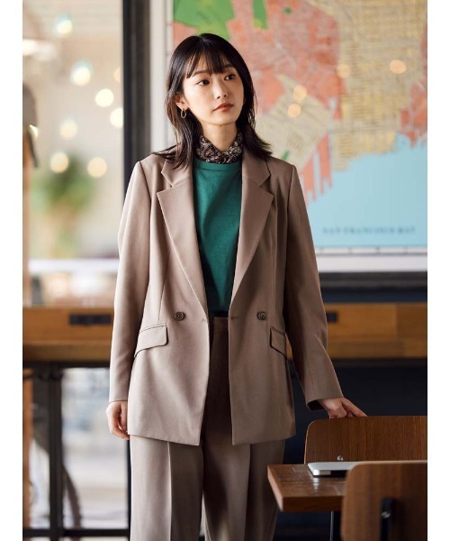 Perfect Suit FActory（パーフェクトスーツファクトリー）の「【SPALDING】ラウンドネックプルオーバー　グリーン/ホワイト（シャツ/ブラウス・レディース・グリーン/ホワイト・L/S/M）」の14枚目の写真