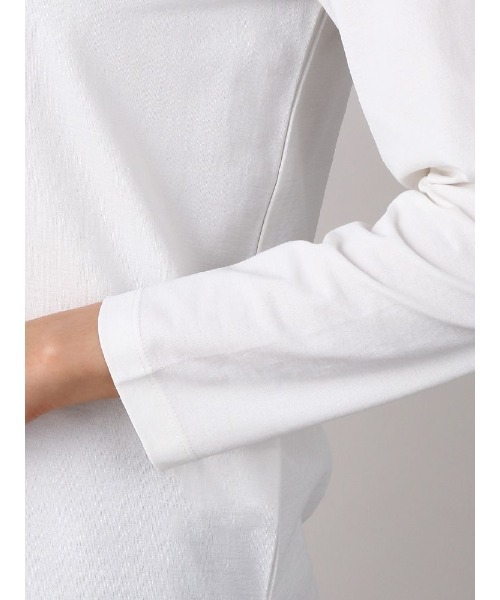 Perfect Suit FActory（パーフェクトスーツファクトリー）の「【SPALDING】ラウンドネックプルオーバー　グリーン/ホワイト（シャツ/ブラウス・レディース・グリーン/ホワイト・L/S/M）」の20枚目の写真