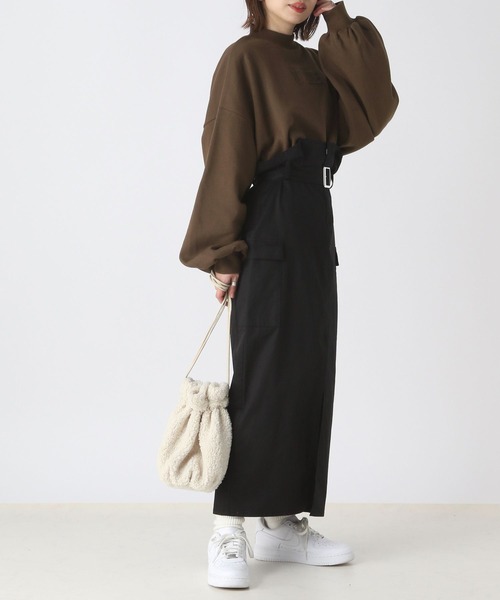 Heather(ヘザー)の「エンボススウェットプルオーバー 171538(スウェット・レディース・ブラック/ブラウン/オフホワイト・FREE)」の15枚目の写真