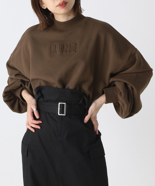 Heather(ヘザー)の「エンボススウェットプルオーバー 171538(スウェット・レディース・ブラック/ブラウン/オフホワイト・FREE)」の17枚目の写真