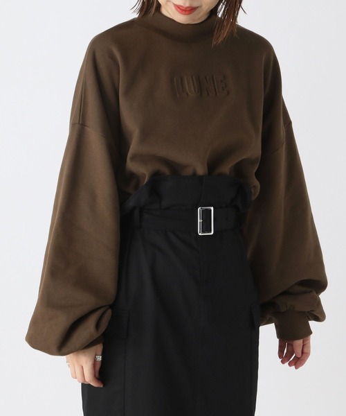 Heather(ヘザー)の「エンボススウェットプルオーバー 171538(スウェット・レディース・ブラック/ブラウン/オフホワイト・FREE)」の18枚目の写真