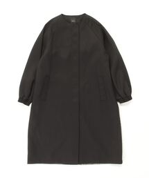 Munich | Munich（ミューニック）リサイクルポリエステル×チェックドッキングコート(ノーカラーコート)