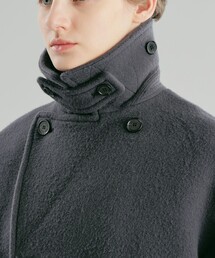 【極美品】マッキントッシュフィロソフィー ピーコート メルトンウール M グレー MACKINTOSH PHILOSOPHY(マッキントッシュ フィロソフィー)の「GREY LABEL