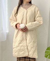 Flowering（フラワーリング）の「ポケット付きリバーシブルキルティングアウター（その他アウター）」