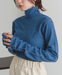 Kastane | 【新色追加】MIXテレコメロウハイネックロンT(Tシャツ/カットソー)