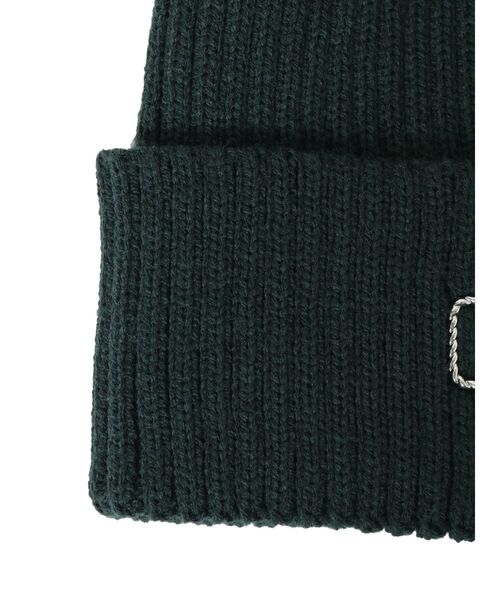 GYDA（ジェイダ）の「GG plate ニットキャップ（ニットキャップ/ビーニー・レディース・グリーン/オフホワイト/ブラック・FREE）」の16枚目の写真