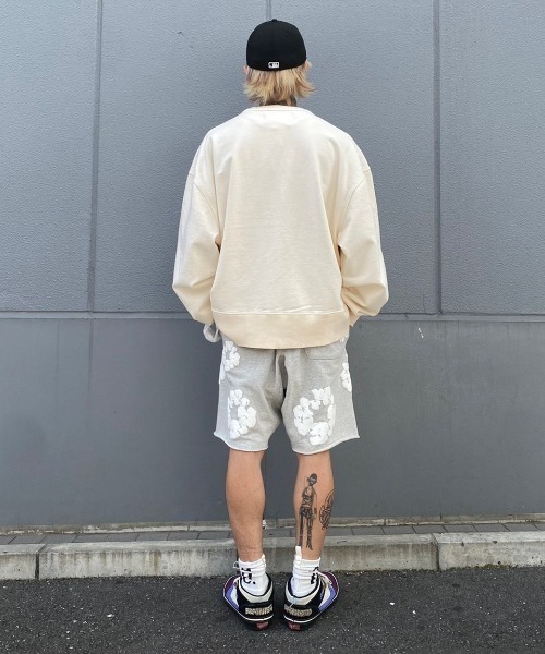 WHITELAND(ホワイトランド)の「WHITELAND/ホワイトランド/フラワースウェット(スウェット・メンズ・ホワイト系2/ピンク・F)」の8枚目の写真