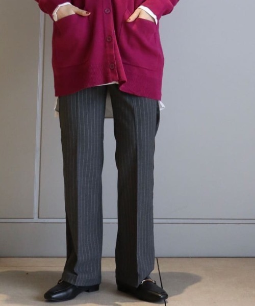 AMERICAN HOLIC(アメリカンホリック)の「サイドラインストレートパンツ(その他パンツ・レディース・ストライプ・M/S/L)」の1枚目の写真