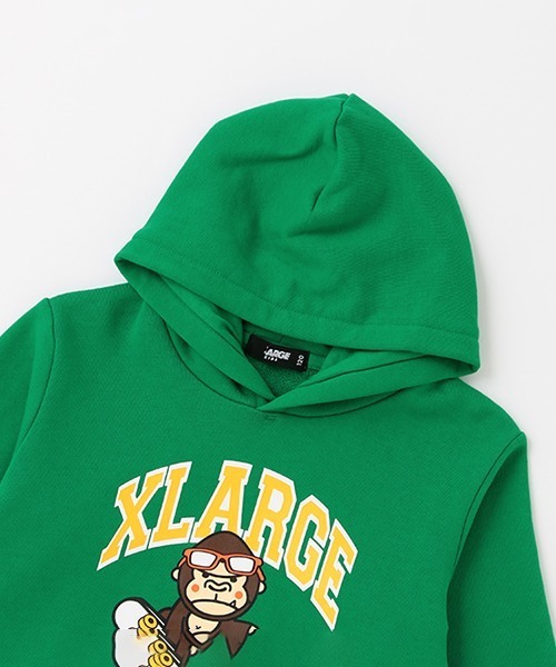 XLARGE ゴリラプリント パーカー XL XLARGE エクストララージ SLANTED OG PATCHED HOODED SWEAT
