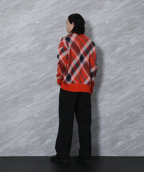 CITY TOKYO（シティトウキョウ）の「CROSS OVERチェックニット（ニット