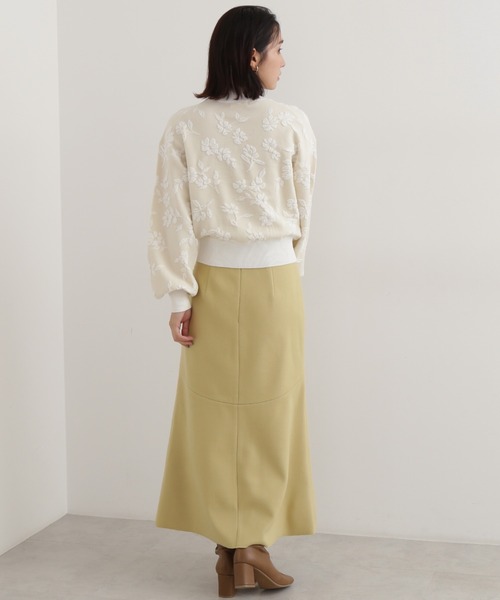 NATURAL BEAUTY BASIC(ナチュラルビューティーベーシック)の「メルトンライクマーメイドスカート(スカート・レディース・ピンク/イエロー/チャコールグレー・SMALL/MEDIUM)」の5枚目の写真