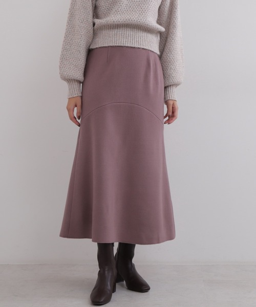 NATURAL BEAUTY BASIC(ナチュラルビューティーベーシック)の「メルトンライクマーメイドスカート(スカート・レディース・ピンク/イエロー/チャコールグレー・SMALL/MEDIUM)」の20枚目の写真