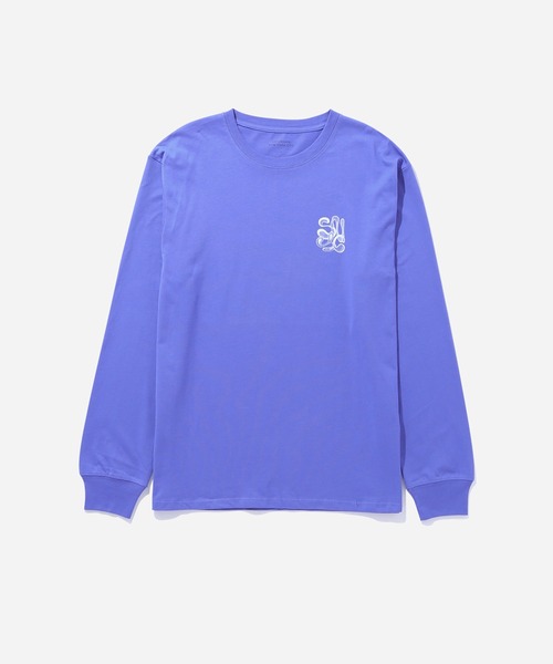 Saturdays NYC(サタデーズ ニューヨークシティ )の「Airbrush Flower LS Tee(Tシャツ/カットソー・メンズ・ブラウン系その他2/ブルー・X-SMALL/S/XL/L/M)」の10枚目の写真