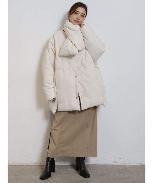 COTORICA（コトリカ）の「ファイバーダウンブルゾン（ブルゾン・レディース・アイボリー/パープル/ブラック・FREE）」の6枚目の写真