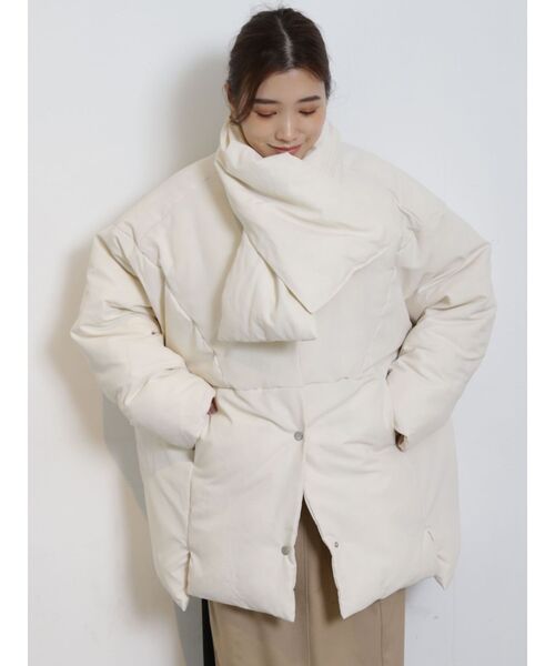 COTORICA（コトリカ）の「ファイバーダウンブルゾン（ブルゾン・レディース・アイボリー/パープル/ブラック・FREE）」の11枚目の写真