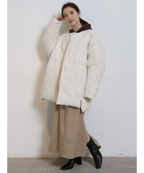 COTORICA（コトリカ）の「ファイバーダウンブルゾン（ブルゾン・レディース・アイボリー/パープル/ブラック・FREE）」の5枚目の写真