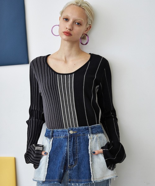 casane（カサネ）の「リメイクデニムサロン（ベルト・レディース・ブルー・FREE）」の15枚目の写真