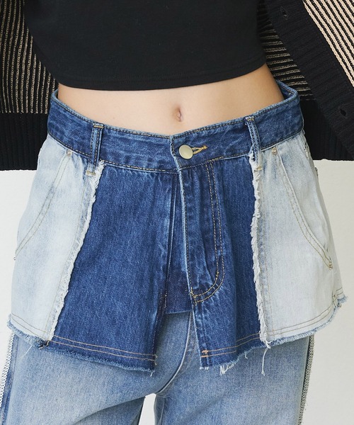 casane（カサネ）の「リメイクデニムサロン（ベルト・レディース・ブルー・FREE）」の17枚目の写真