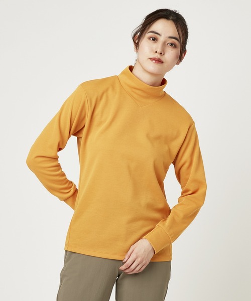 Go to by mizuno（ゴートゥーバイミズノ）の「ブレスサーモライトインナーハイネックシャツ（Tシャツ/カットソー・レディース・ネイビー/チャコールグレー×ブラック/チャコール/ホワイト/イエロー・M/L/S）」の5枚目の写真
