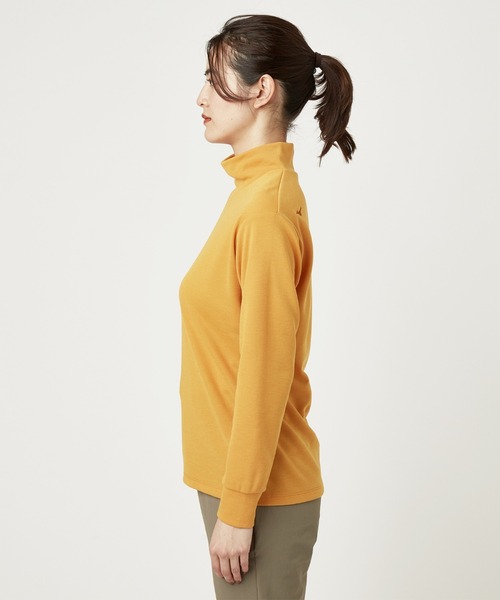Go to by mizuno（ゴートゥーバイミズノ）の「ブレスサーモライトインナーハイネックシャツ（Tシャツ/カットソー・レディース・ネイビー/チャコールグレー×ブラック/チャコール/ホワイト/イエロー・M/L/S）」の11枚目の写真