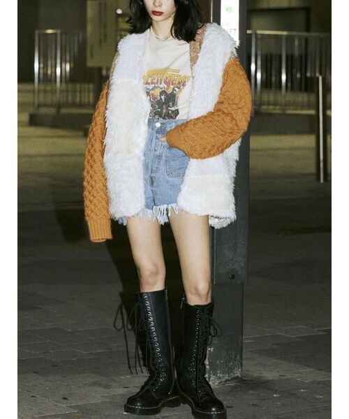 jouetie（ジュエティ）の「クレイジーファーベスト（ベスト・レディース・ブラック/アイボリー/その他1・MEDIUM）」の8枚目の写真