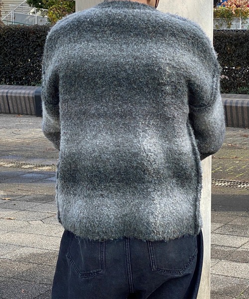 kutir(クティール)の「グラデーションニットプルオーバー(ニット/セーター・メンズ・オレンジ/ブラック/ブラウン・MEDIUM/LARGE)」の12枚目の写真