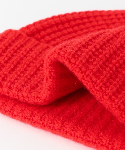 ROBERT MACKIE（ロバートマッキー）の「『別注』ROBERT MACKIE×DOORS　Knit Cap（ニットキャップ/ビーニー・レディース・グレー/ベージュ/レッド・-）」の7枚目の写真