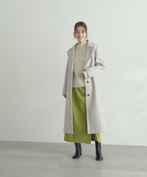 N.(N. Natural Beauty Basic)(エヌエヌナチュラルビューティーベーシック)の「【S Size Line】◆ナローチェスターコート(チェスターコート・レディース・モカ/クリーム・SMALL/MEDIUM)」の16枚目の写真