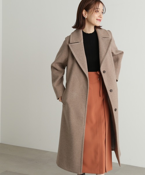 N.(N. Natural Beauty Basic)(エヌエヌナチュラルビューティーベーシック)の「【S Size Line】◆ナローチェスターコート(チェスターコート・レディース・モカ/クリーム・SMALL/MEDIUM)」の2枚目の写真