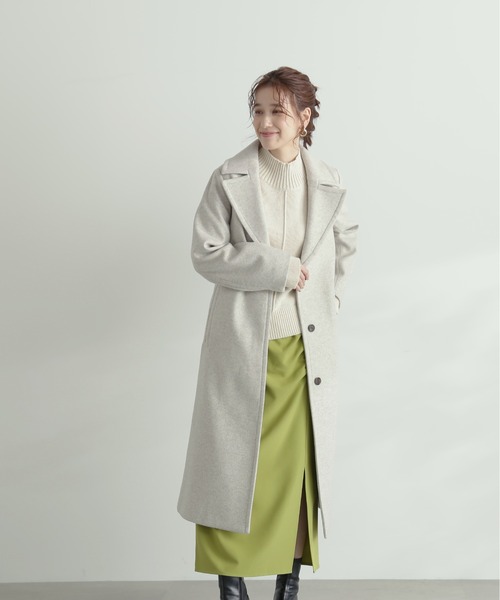 N.(N. Natural Beauty Basic)(エヌエヌナチュラルビューティーベーシック)の「【S Size Line】◆ナローチェスターコート(チェスターコート・レディース・モカ/クリーム・SMALL/MEDIUM)」の9枚目の写真