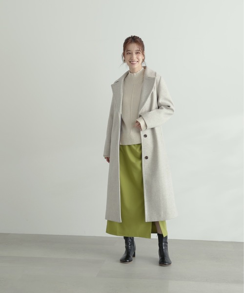 N.(N. Natural Beauty Basic)(エヌエヌナチュラルビューティーベーシック)の「【S Size Line】◆ナローチェスターコート(チェスターコート・レディース・モカ/クリーム・SMALL/MEDIUM)」の7枚目の写真