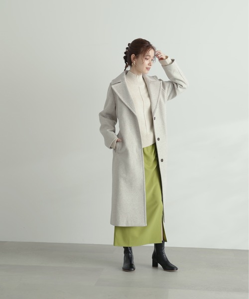 N.(N. Natural Beauty Basic)(エヌエヌナチュラルビューティーベーシック)の「【S Size Line】◆ナローチェスターコート(チェスターコート・レディース・モカ/クリーム・SMALL/MEDIUM)」の14枚目の写真