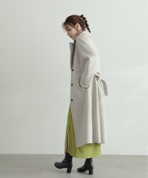 N.(N. Natural Beauty Basic)(エヌエヌナチュラルビューティーベーシック)の「【S Size Line】◆ナローチェスターコート(チェスターコート・レディース・モカ/クリーム・SMALL/MEDIUM)」の8枚目の写真